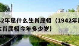 1942年属什么生肖属相（1942年属什么生肖属相今年多少岁）