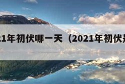 2021年初伏哪一天（2021年初伏是哪天）