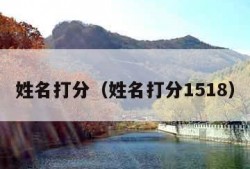 姓名打分（姓名打分1518）