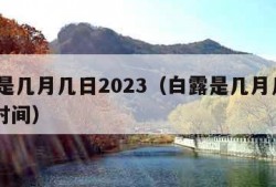 白露是几月几日2023（白露是几月几日2023时间）