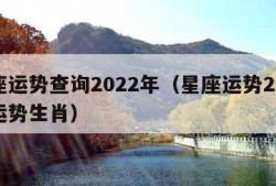 星座运势查询2022年（星座运势2021年运势生肖）