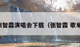 张智霖演唱会下载（张智霖 歌单）