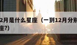 1到12月是什么星座（一到12月分别是什么星座?）