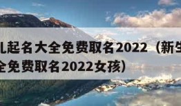 新生儿起名大全免费取名2022（新生儿起名大全免费取名2022女孩）