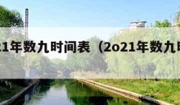 2021年数九时间表（2o21年数九时间表）