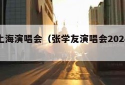 张杰上海演唱会（张学友演唱会2024上海站）