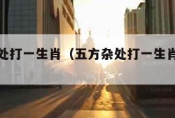 五方杂处打一生肖（五方杂处打一生肖是什么?）