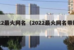 2022最火网名（2022最火网名带红字）