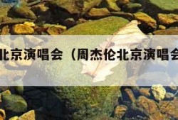 周杰伦北京演唱会（周杰伦北京演唱会官网订票）