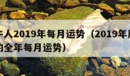 属牛人2019年每月运势（2019年属牛人的全年每月运势）