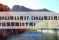 2022年11月17（2022年11月17日保质期18个月）