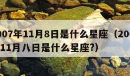 2007年11月8日是什么星座（2007年11月八日是什么星座?）