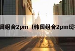 韩国组合2pm（韩国组合2pm现状）