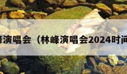 林峰演唱会（林峰演唱会2024时间表）