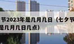 七夕节2023年是几月几日（七夕节2023年是几月几日几点）